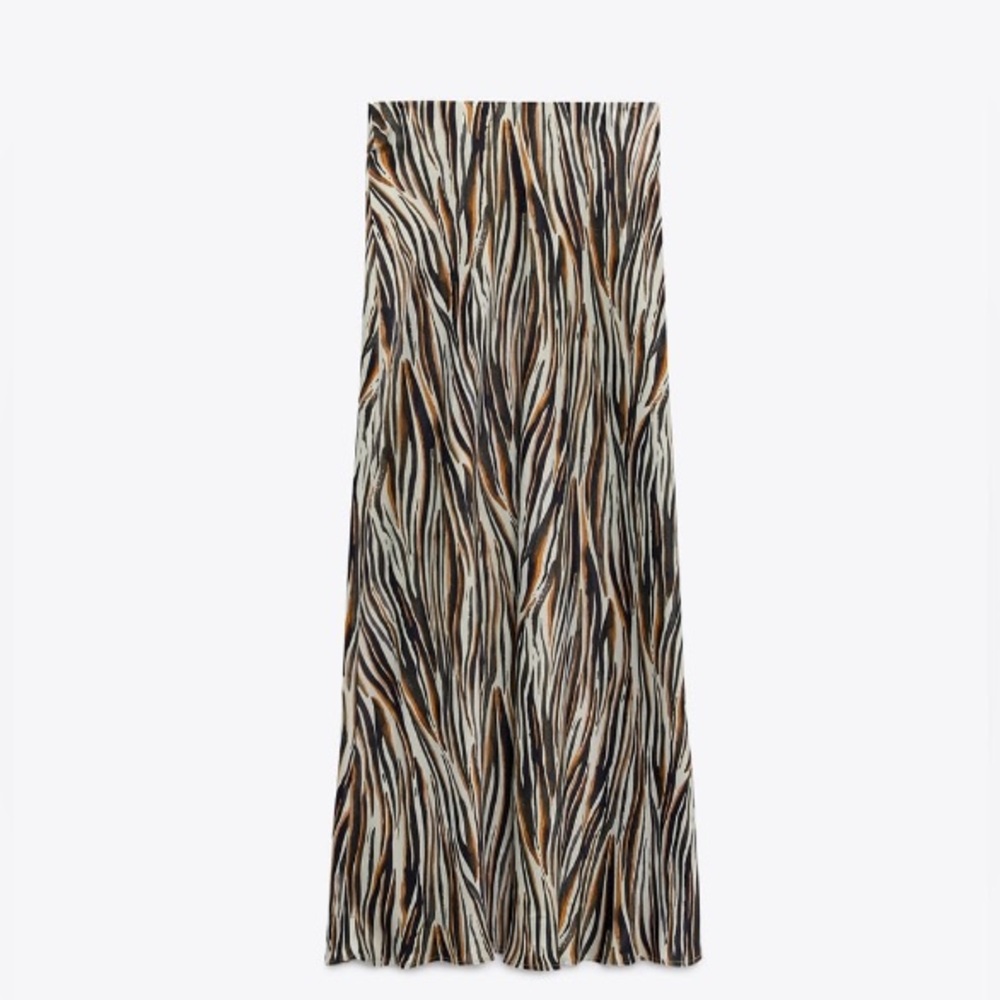 Zara animal print skirt